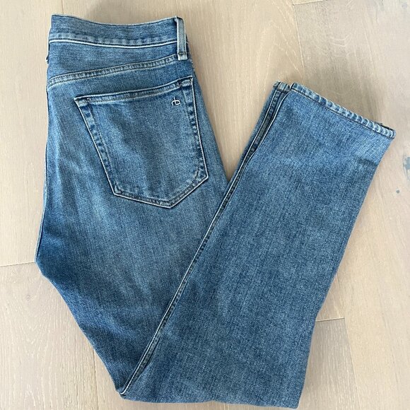 rag & bone Men's Slim Jeans in Light Blue - Picture 7 of 7